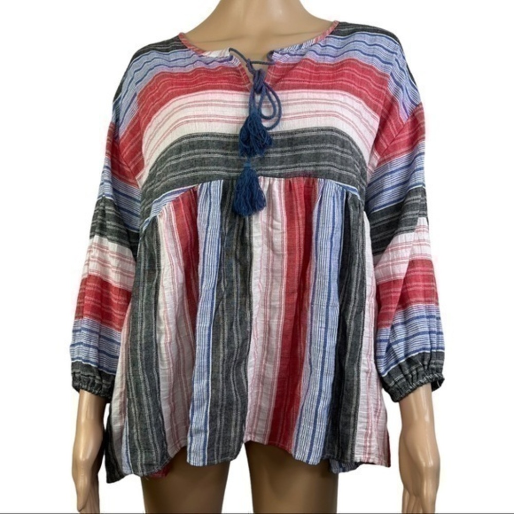 Anthropologie Crescent Women Top Blouse Colorful Sz M